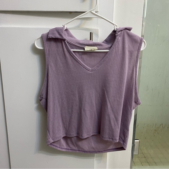 FRENCH PASTRY PURPLE COLLARED VEST - Picture 1 of 6